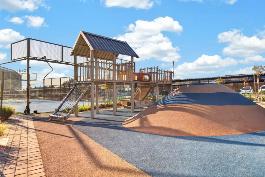 The children's play area at King's Cross estate
